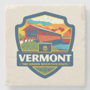 Porta-copo De Pedra Orgulho de Estado Vermont