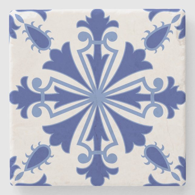 Porta-copo De Pedra Ornamentado Bloom (Frente)