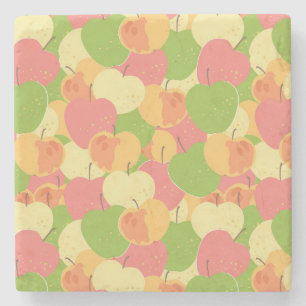 Porta-copo De Pedra Ornamento Com Maçãs