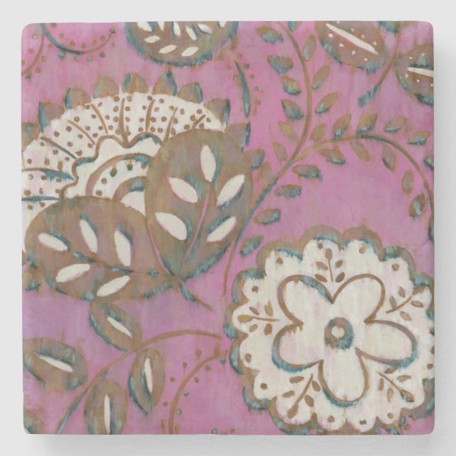 Porta-copo De Pedra Ornamento radiante I (Frente)