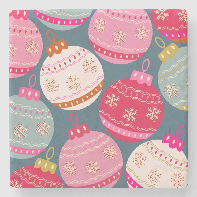 Porta-copo De Pedra Ornamentos Festivos Natal (Frente)