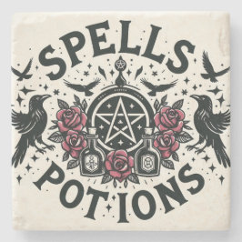 Porta-copo De Pedra Ortografia e Poções