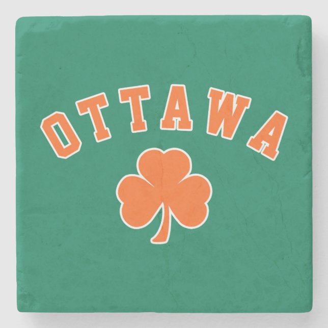 Porta-copo De Pedra Ottawa Irlandês (Frente)