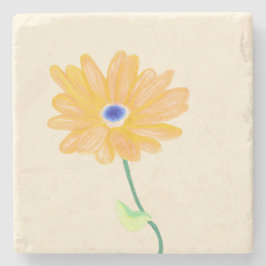 Porta-copo De Pedra Ouro Bloom