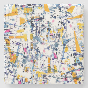 Porta-copo De Pedra padrão abstrato