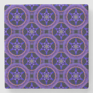 Porta-copo De Pedra Padrão Abstrato Floral Moderno Boho Elegante #505