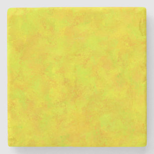 Porta-copo De Pedra Padrão Abstrato Laranja Amarelo Verde