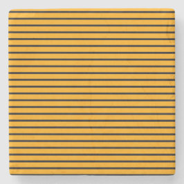 Porta-copo De Pedra Padrão de Faixa Retroativa Amarela