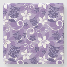 PORTA-COPO DE PEDRA PADRÃO DE LUAU TIKI (ROLO)