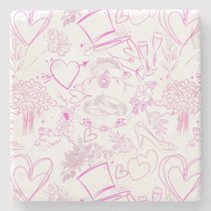 Porta-copo De Pedra Padrão de ornamentos de casamento 02