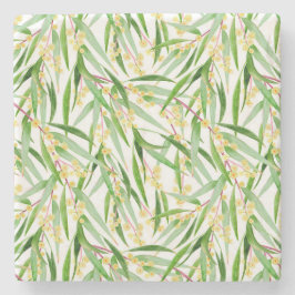 Porta-copo De Pedra Padrão de Wattle australiano