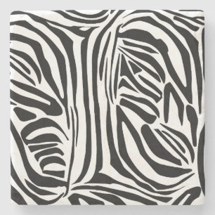 Porta-copo De Pedra Padrão de zebra
