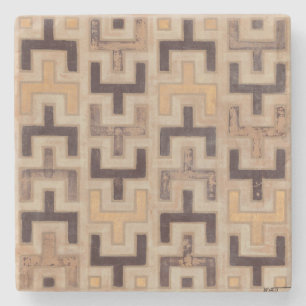 Porta-copo De Pedra Padrão Decorativo de Mudo Africano