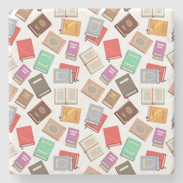 Porta-copo De Pedra Padrão do livro (Frente)