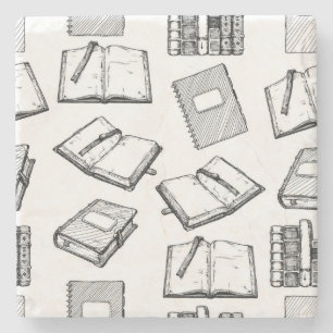 Porta-copo De Pedra Padrão do livro