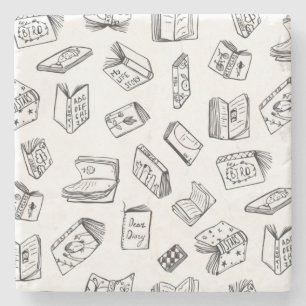 Porta-copo De Pedra Padrão do livro