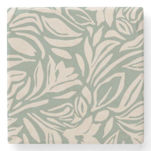 Padrão Floral Botânico em Sage e Creme