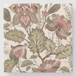 Porta-copo De Pedra Padrão Floral Decorativo Multicolorido Elegante