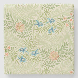 Porta-copo De Pedra Padrão Floral William Morris Larkspur