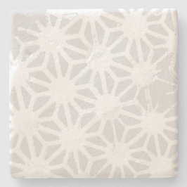 Porta-copo De Pedra Padrão geométrico das cinzas pálidas