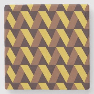 Porta-copo De Pedra Padrão sem costura da linha de luxo Zig-Zag