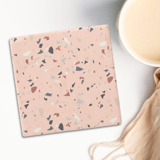 Porta-copo De Pedra Padrão Sem Costura do Abstrato italiano Terrazzo M