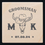 Porta-copo De Pedra Padrinhos de casamento do Melhor Homem do Mundo de<br><div class="desc">Presentes personalizados para padrinhos de casamento e o melhor homem com o velho tema do cowboy ocidental. Decorado com chapéu de cowboy com fonte ocidental antiga. O texto e a cor são editáveis usando a Ferramenta Design para ajustado da sua ocasião. Obtenha este presente personalizado para casamento, despedida de solteiro,...</div>