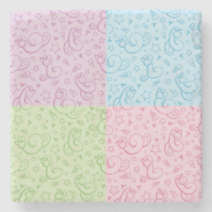 Porta-copo De Pedra padrões com cobras