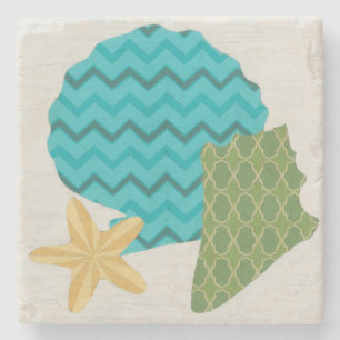 Porta-copo De Pedra Padrões de Shell II