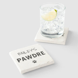 Porta-copo De Pedra Pai de Cachorro de Tipografia de Pawdre Personaliz