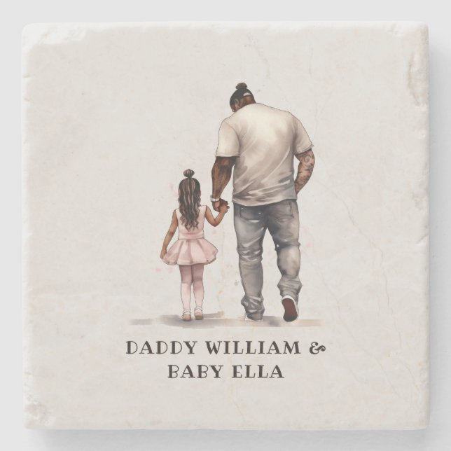 Porta-copo De Pedra Pai Negro e Filha Bond (6) (Frente)