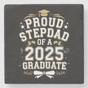 Porta-copo De Pedra Pai Orgulhoso De Uma Formatura De Graduado Em 2025