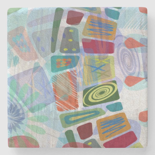 Porta-copo De Pedra Painéis Midway III (Frente)