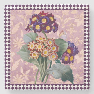 Porta-copo De Pedra Painel Flor do Vintage Harlequin Garden