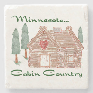 Porta-copo De Pedra País da cabine de Minnesota