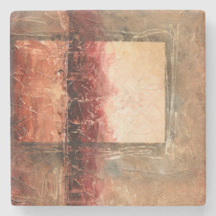 Porta-copo De Pedra Paisagem Abstrato