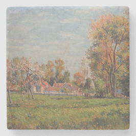 Porta-copo De Pedra Paisagem ao redor de Lagny, França (Paisagem Rural