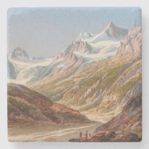 Porta-copo De Pedra Paisagem da Montanha Silvretta - Ignaz Dorn