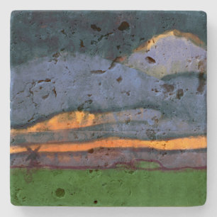 Porta-copo De Pedra Paisagem de Pântano com um Moinho Emil Nolde