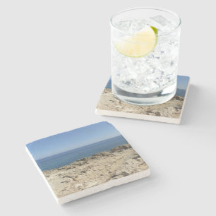 Porta-copo De Pedra Paisagem Mediterrânica das Ilhas Gregas