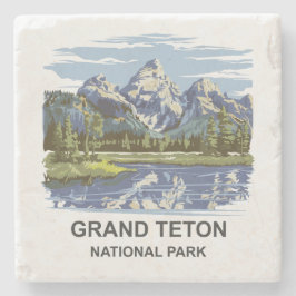 Porta-copo De Pedra Paisagem Nacional do Grande Teton
