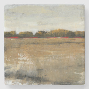 Porta-copo De Pedra Paisagem Verde do Campo Esmagável