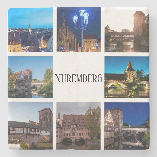 Porta-copo De Pedra paisagens de Nuremberga (Frente)