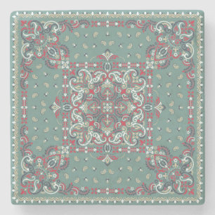 Porta-copo De Pedra Paisley Bandana Impressão: Escarpa Do Pescoço Da S