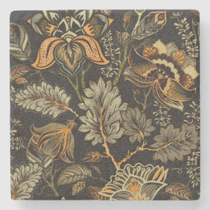 Porta-copo De Pedra Paisley floral indiano, padrão étnico uniforme.