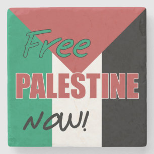 Porta-copo De Pedra Palestina Livre Agora Bandeira Palestina