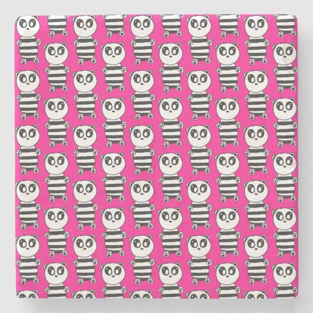 Porta-copo De Pedra Panda Kids (Frente)