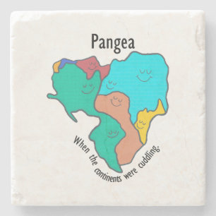 Porta-copo De Pedra Pangea Continente Cudling Multicolor