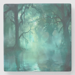 Porta-copo De Pedra Pântano Verde assustador