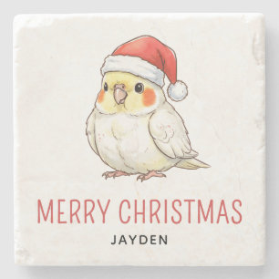 Porta-copo De Pedra Papagaio-do-nordeste de Natal Personalizado Usando